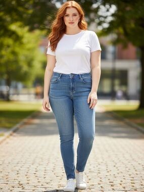 Levi's Plus Size 18M Light Blue Modern Skinny Women's Jeans